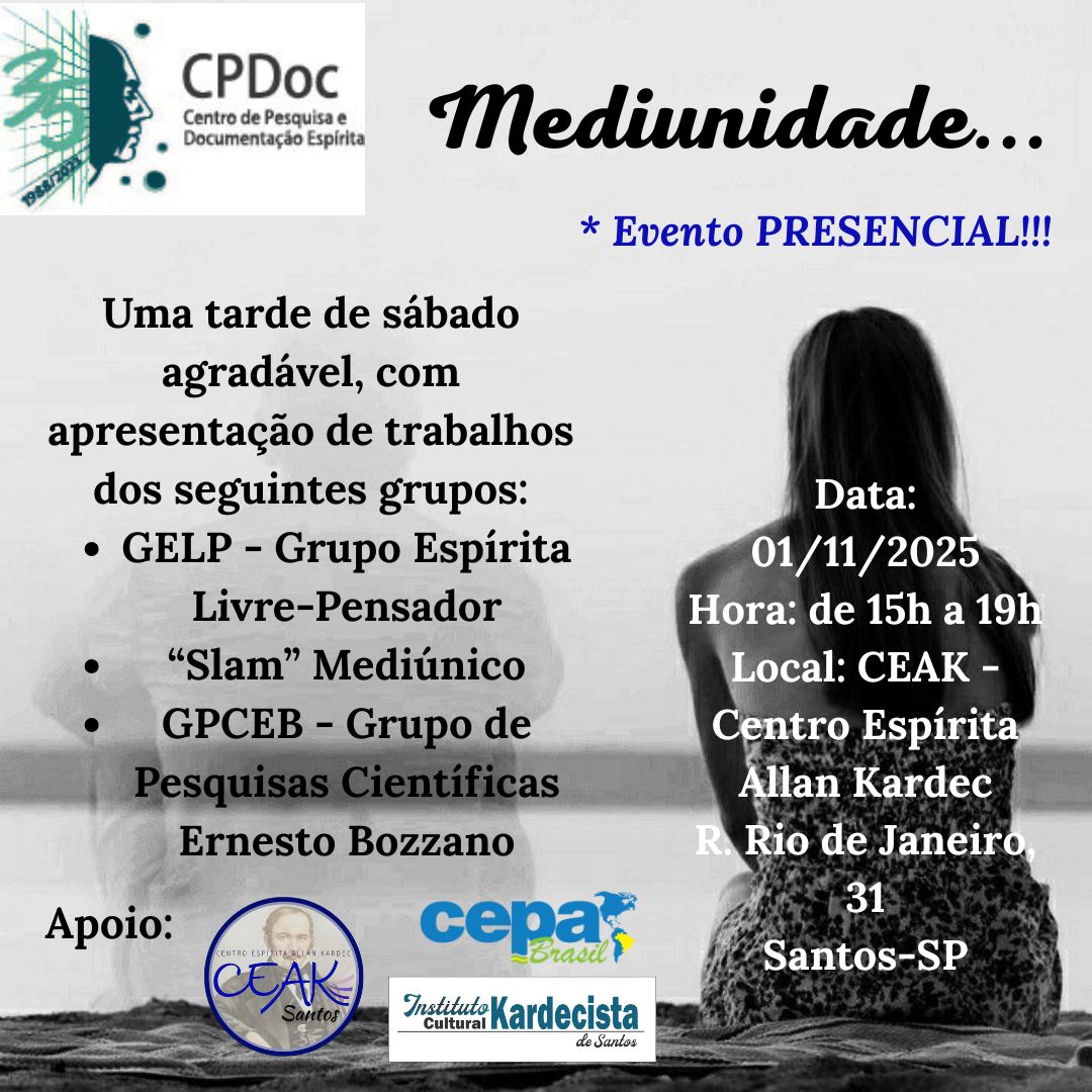 cpdoc evento mediunidade